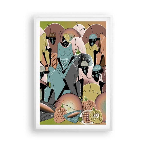 Pôster em moldura branca - Uma grande festa se aproxima - 61x91 cm