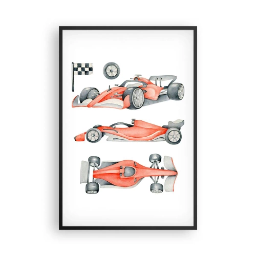 Pôster com moldura preta - Persiga seu sonho - 61x91 cm