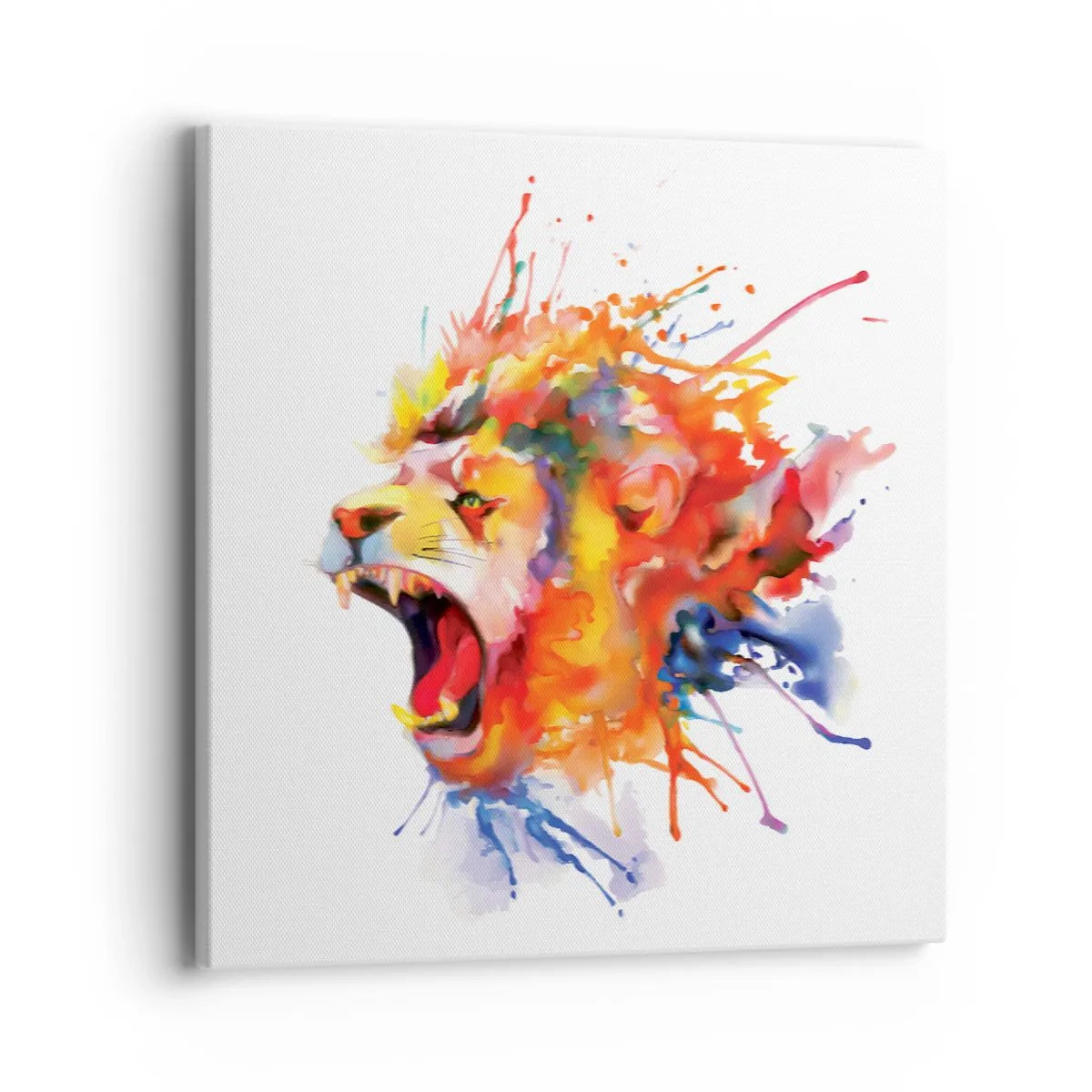 Quadro em tela - Explosão de raiva - 40x40 cm
