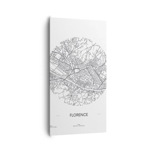 Quadro em tela - A anatomia de Florença - 65x120 cm