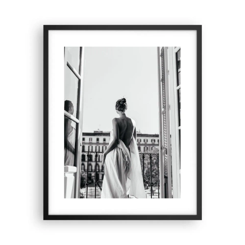 Pôster com moldura preta - Despertar dos sentidos - 40x50 cm