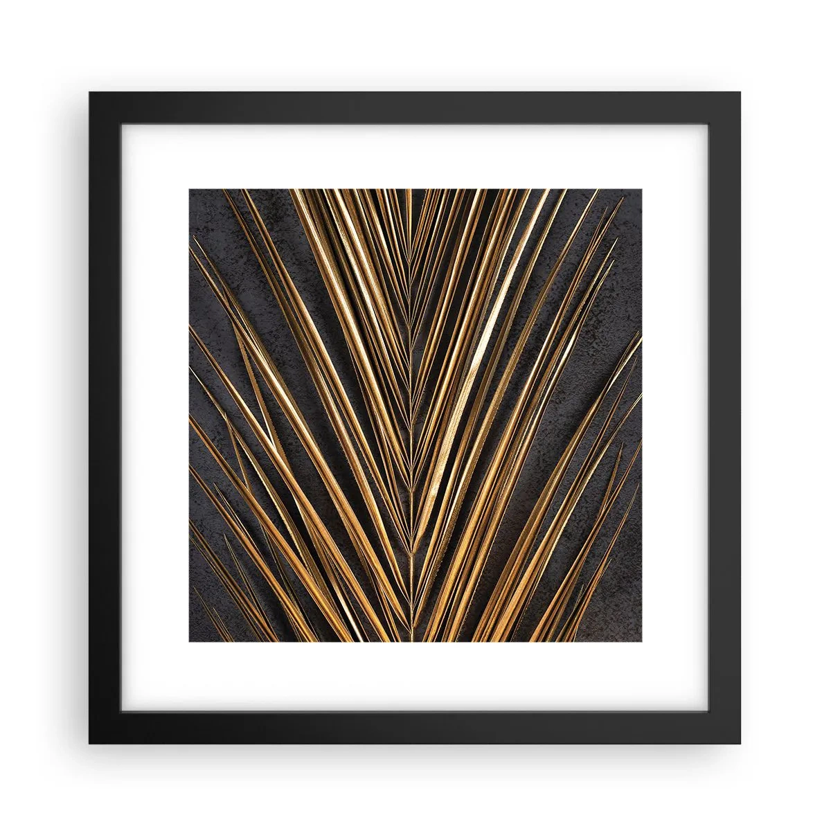 Pôster com moldura preta - Ouro dos trópicos - 30x30 cm