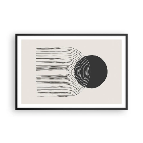 Pôster com moldura preta - Tremores e confiança - 91x61 cm