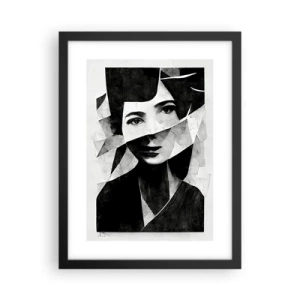 Pôster com moldura preta - O que és de verdade... - 30x40 cm