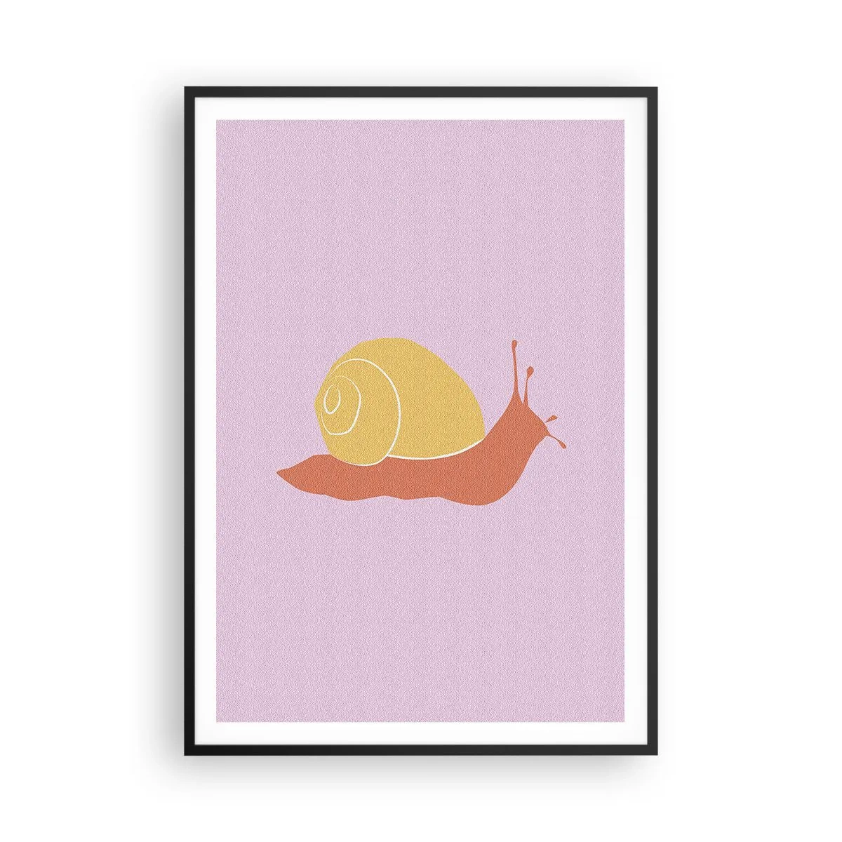 Pôster com moldura preta - Não há pressa - 70x100 cm