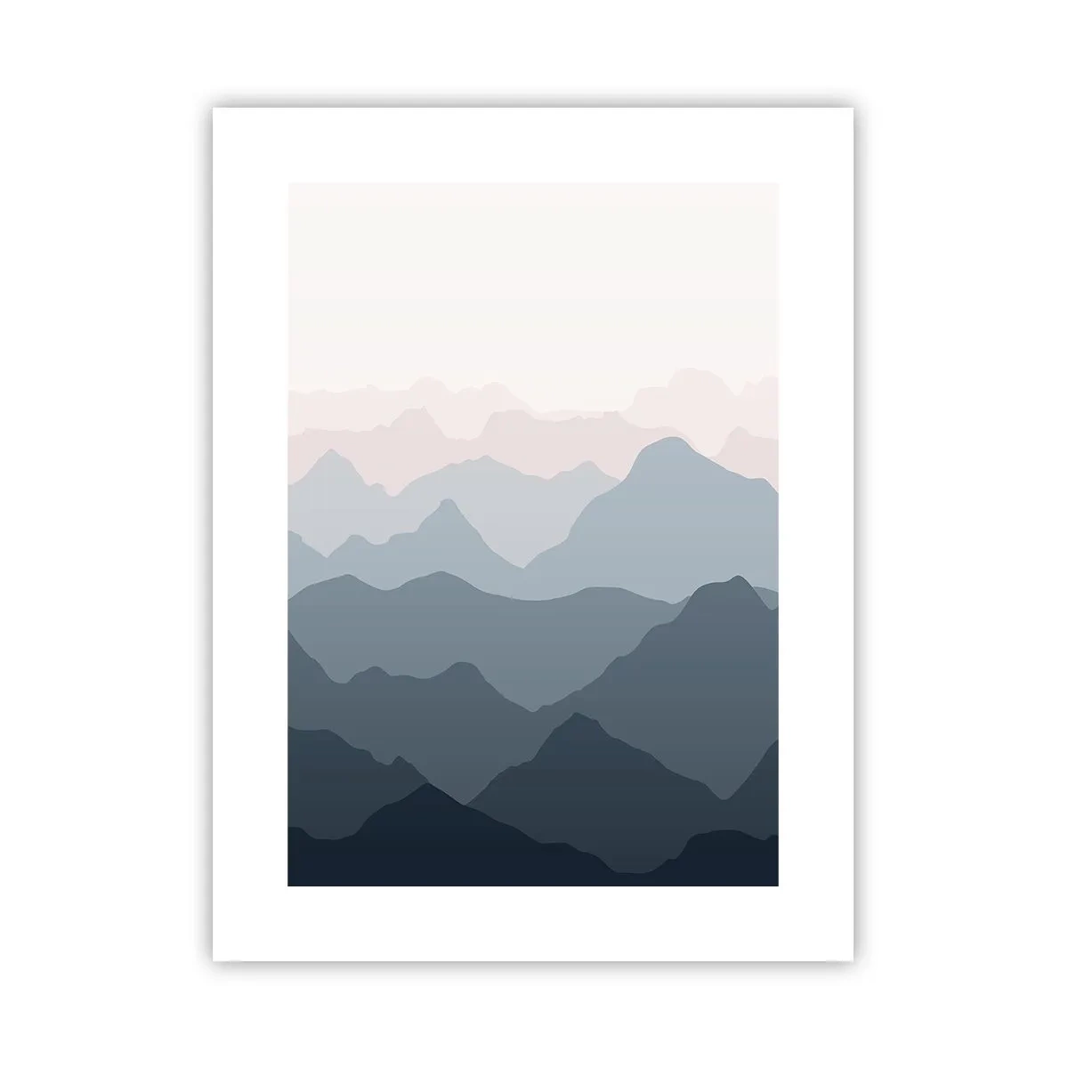 Pôster - Ondas de montanha - 30x40 cm