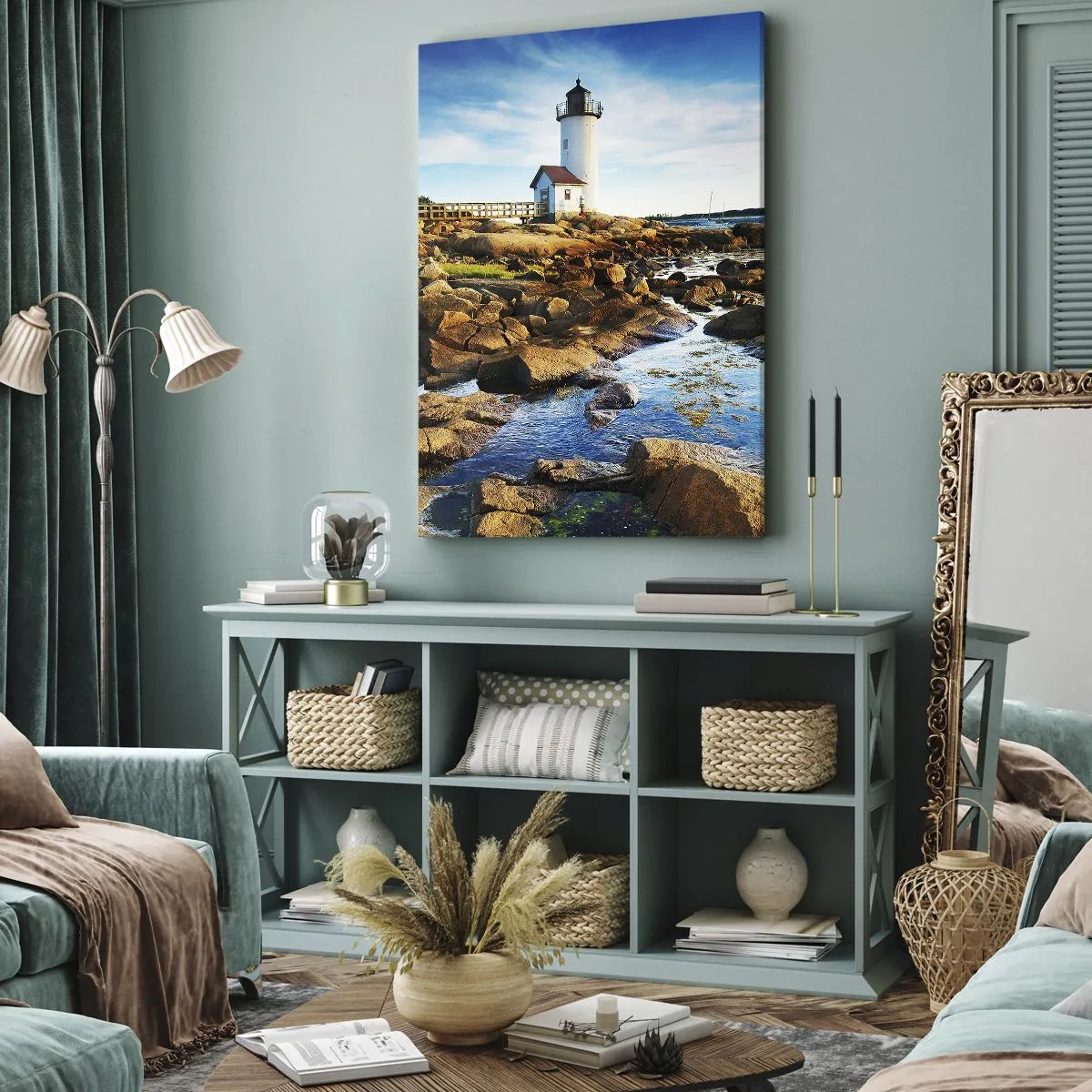 Quadro em tela - Voltem bem, estou à espera - 65x120 cm