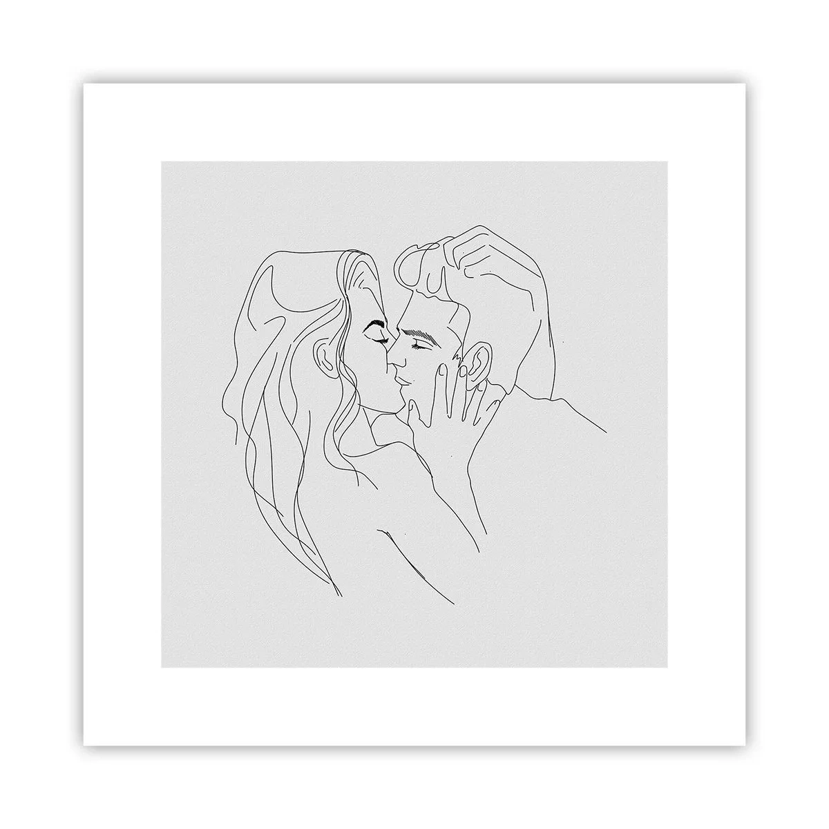 Pôster - Com a mesma linha - 30x30 cm