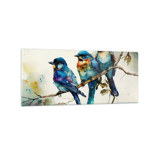 Quadro em vidro - Ele ficou ofendido? - 120x50 cm