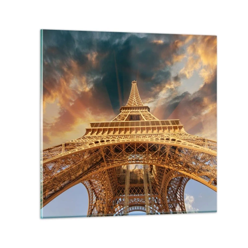 Quadro em vidro - Como a humanidade chegou ao céu - 70x70 cm