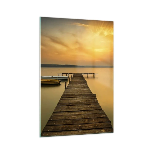 Quadro em vidro - Abrirei o céu dourado para vós - 70x100 cm