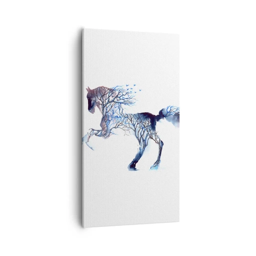 Quadro em tela - Como se a floresta tivesse se movido - 55x100 cm