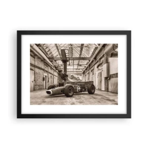 Pôster com moldura preta - O descanso do vencedor - 40x30 cm