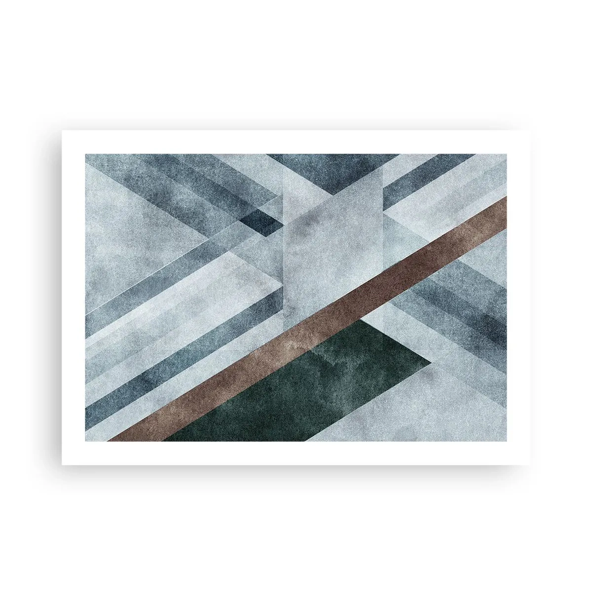 Pôster - Elegância sofisticada da geometria - 70x50 cm