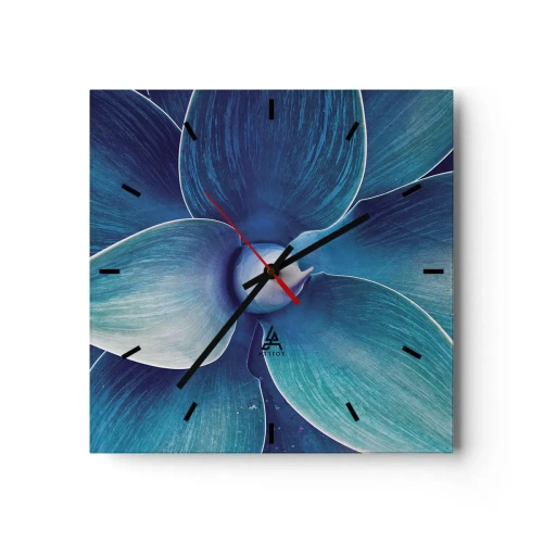 Relógio de parede - Relógio em vidro - O azul do céu - 30x30 cm
