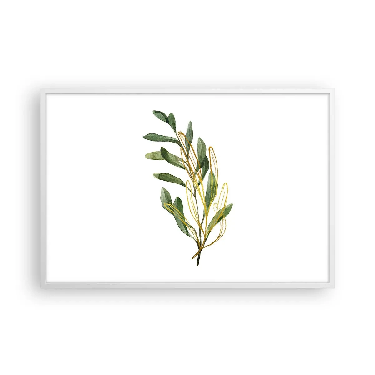 Pôster em moldura branca - Tudo que é bom - 91x61 cm