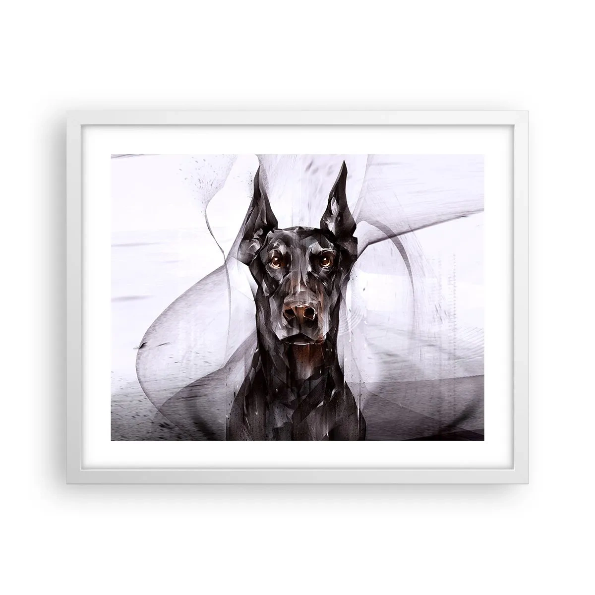 Pôster em moldura branca - Nascido na nobreza - 50x40 cm