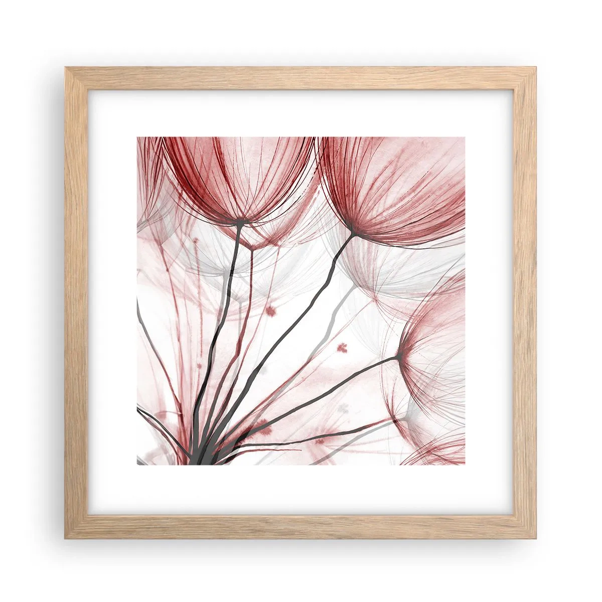 Pôster com moldura de carvalho claro - Antes da partida - 30x30 cm