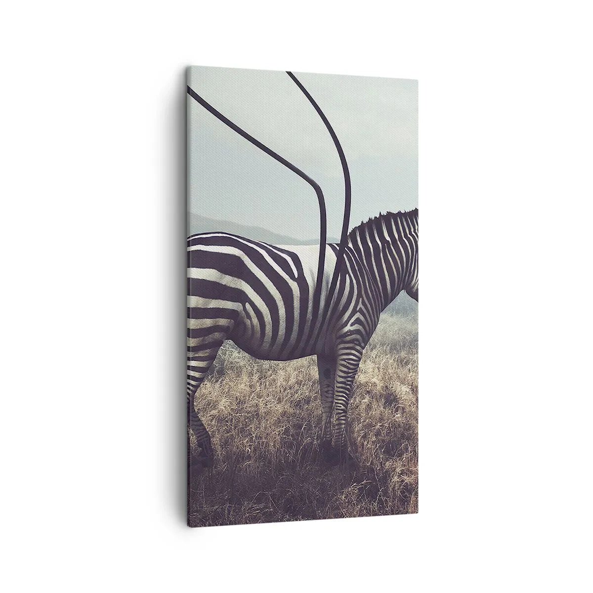 Quadro em tela - Atenção! Falha - 45x80 cm