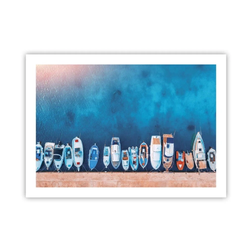 Pôster - Em uma fileira - 70x50 cm