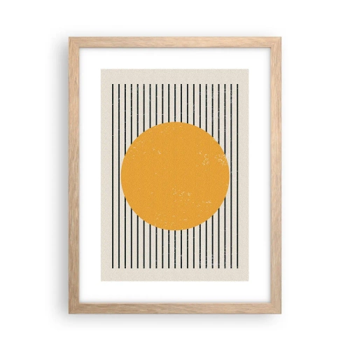 Pôster com moldura de carvalho claro - O poder da simplicidade - 30x40 cm