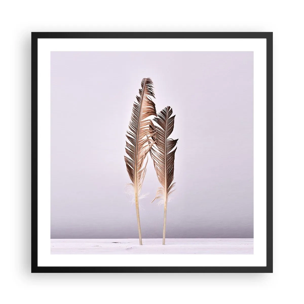 Pôster com moldura preta - Contra o nada - 60x60 cm