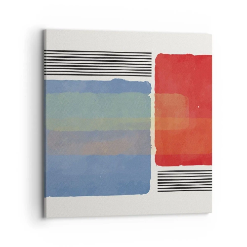 Quadro em tela - A alma da geometria - 70x70 cm