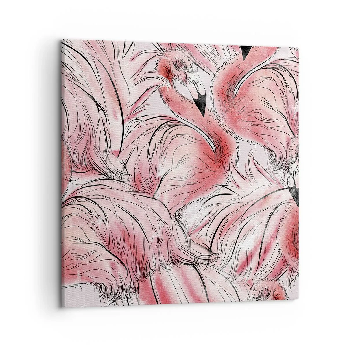 Quadro em tela - Bird corps de ballet - 50x50 cm