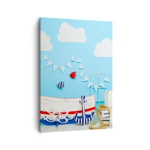 Quadro em tela - Saudade infantil da aventura - 50x70 cm