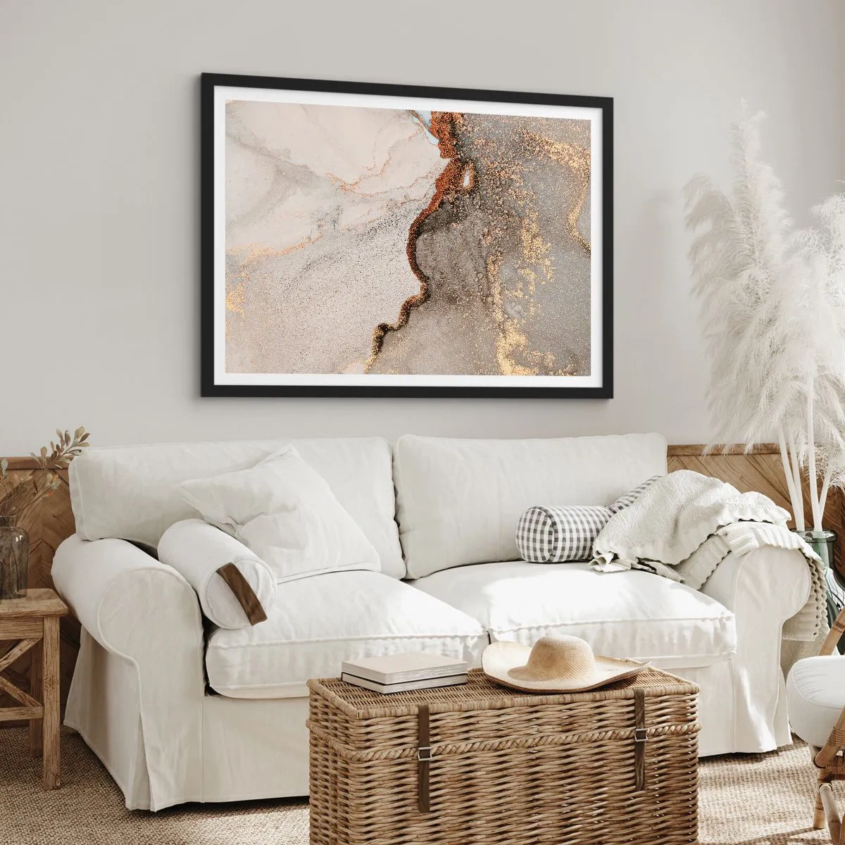 Pôster com moldura preta - No limite das cores - 91x61 cm