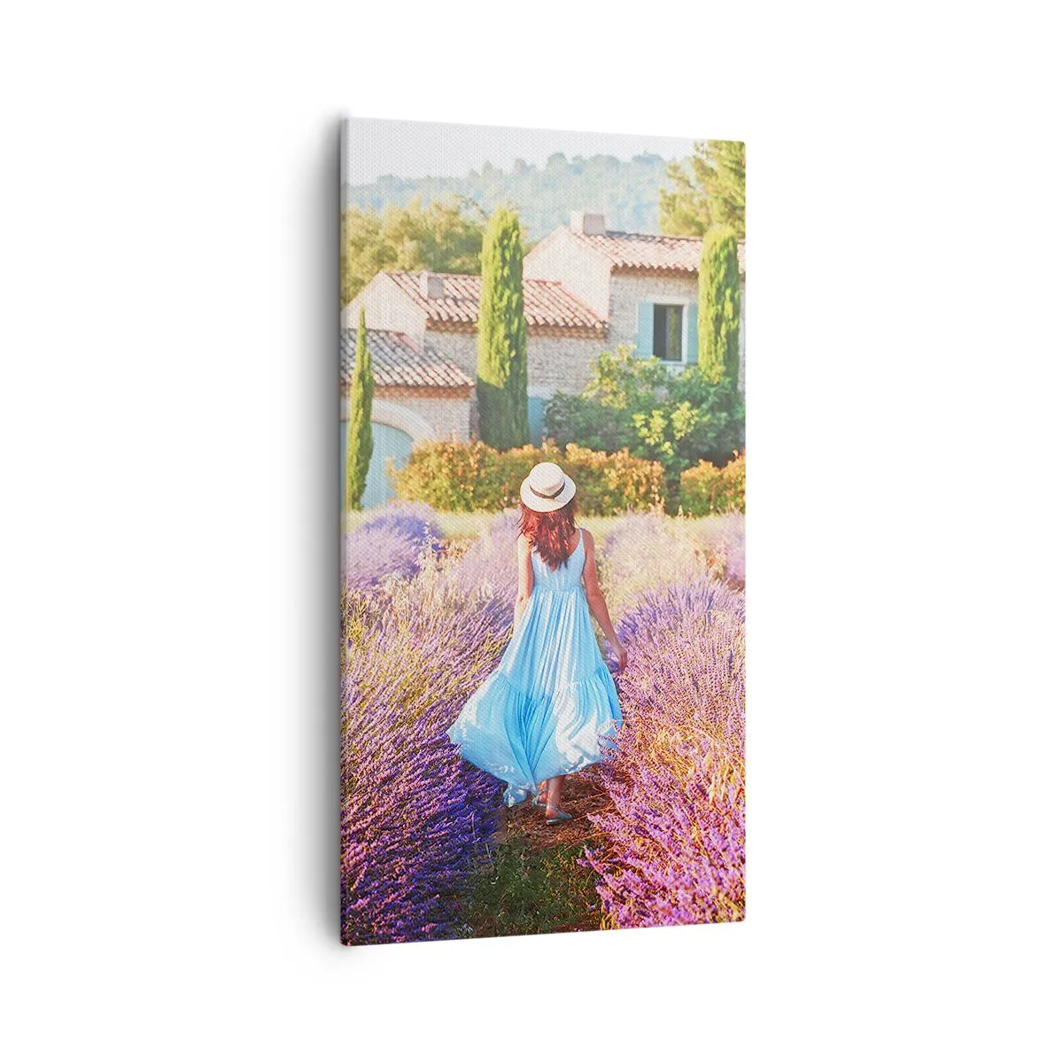 Quadro em tela - Menina Lavanda - 55x100 cm