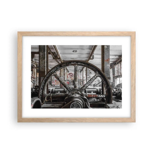 Pôster com moldura de carvalho claro - A vida secreta da fábrica - 40x30 cm