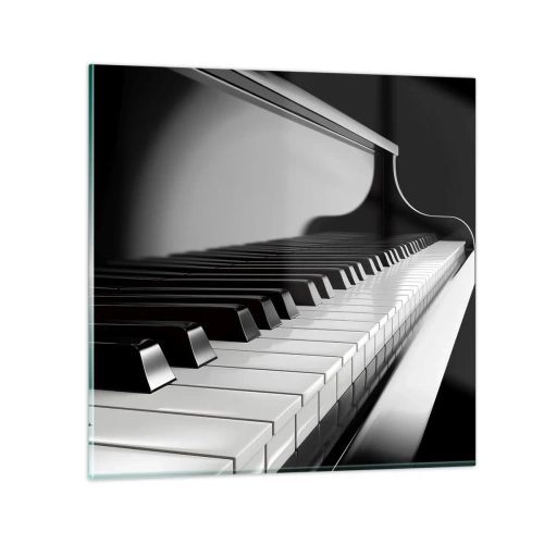 Quadro em vidro - Harmonia de formas e cores - 70x70 cm