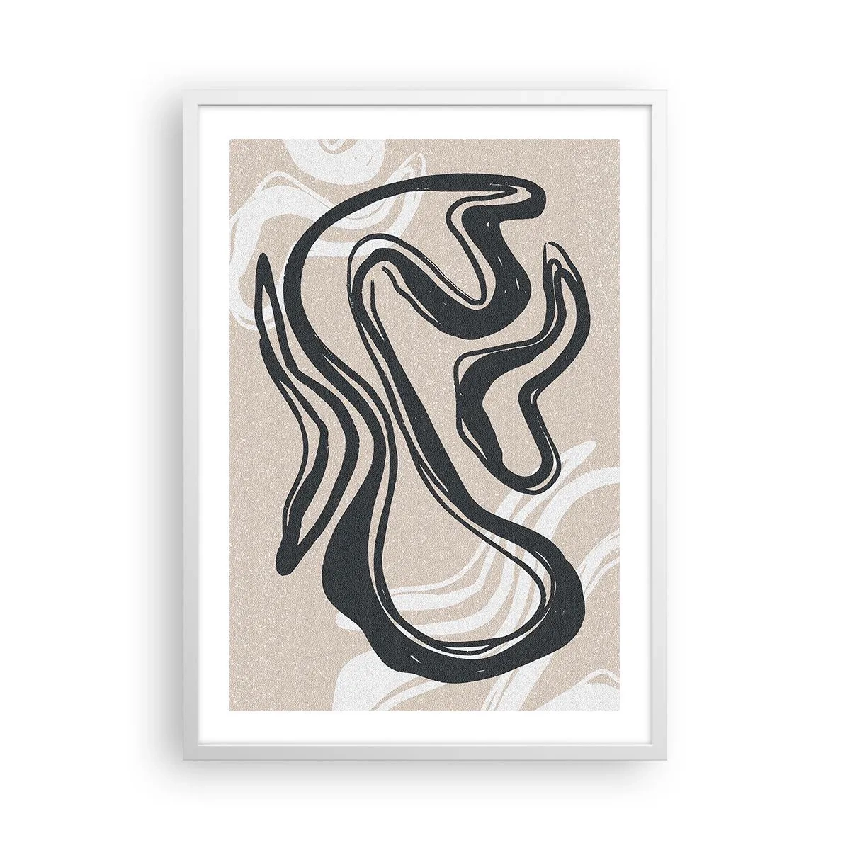 Pôster em moldura branca - Expressão multiplicada - 50x70 cm