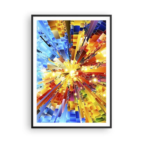 Pôster com moldura preta - In medias res - 70x100 cm