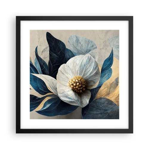 Pôster com moldura preta - Tem um coração de ouro - 40x40 cm