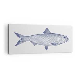 Quadro em tela - Saudações dos mares do norte - 100x40 cm