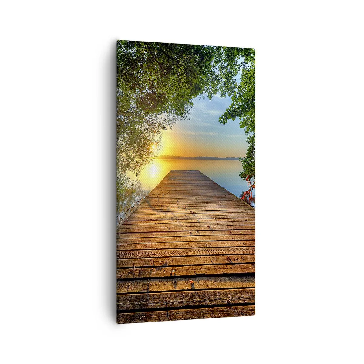 Quadro em tela - Tome o seu tempo, sente-se - 55x100 cm