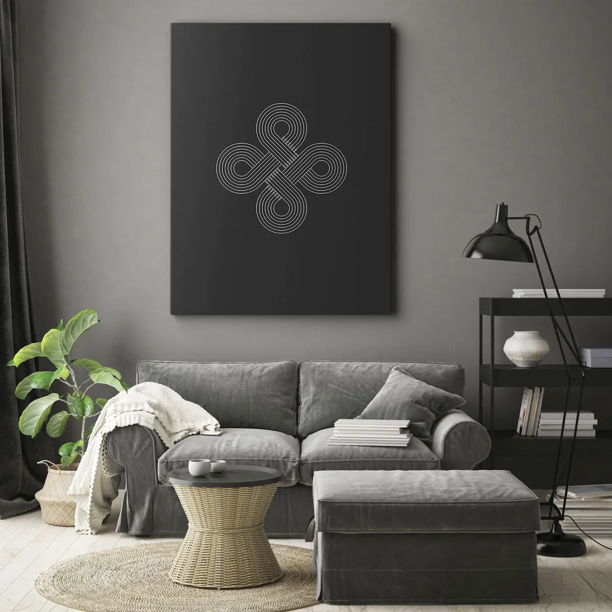 Quadro em tela - No espírito celta - 50x70 cm
