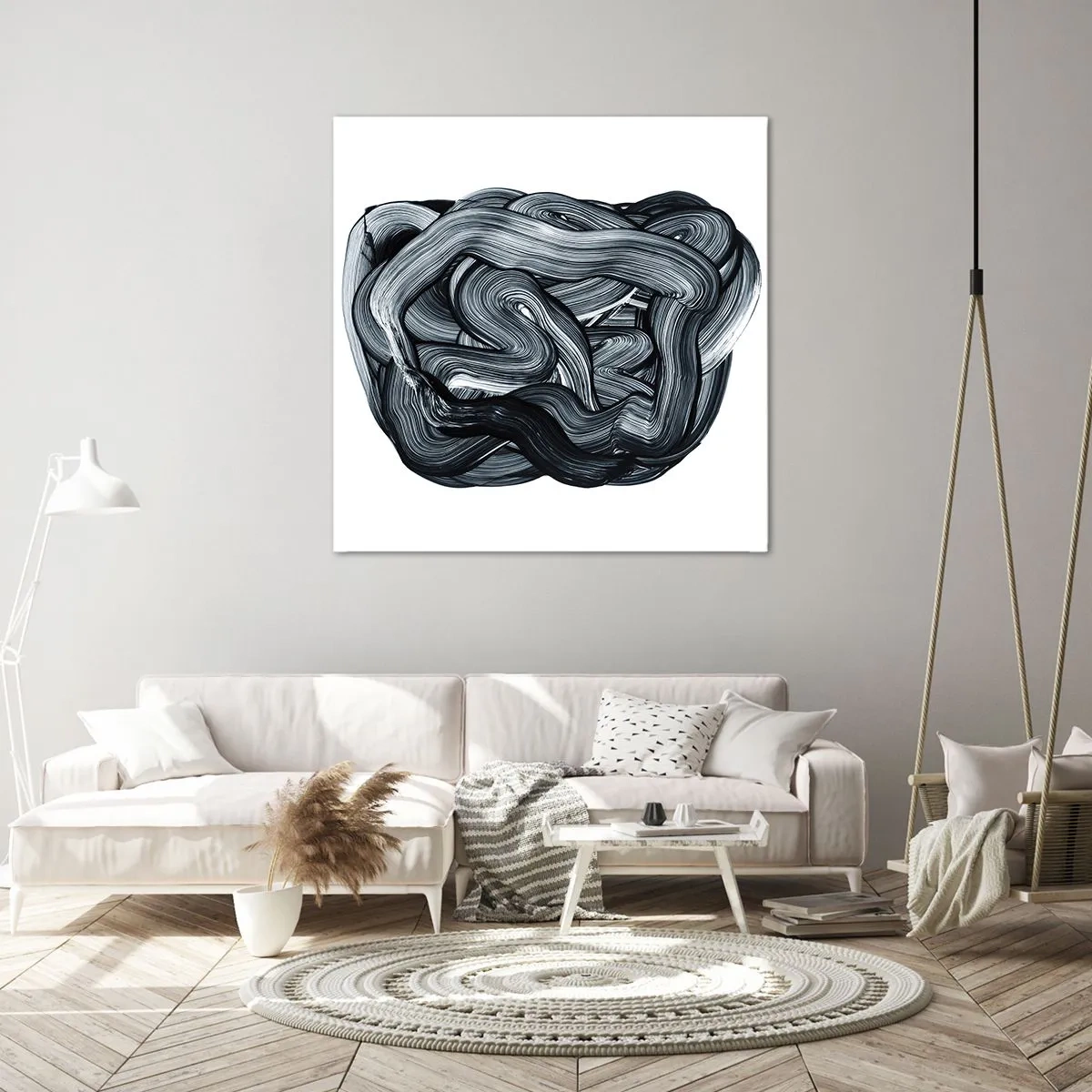 Quadro em tela - Não é assim tão simples - 70x70 cm