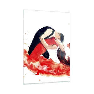 Quadro em vidro - Tango - uma onda sensual - 50x70 cm