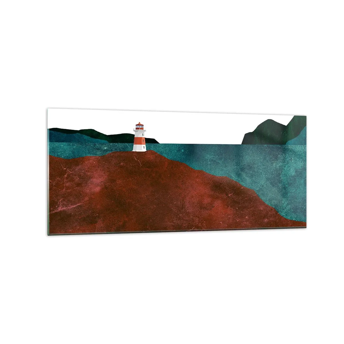 Quadro em vidro - Olhando para o mar - 120x50 cm