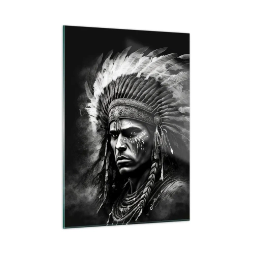 Quadro em vidro - Um líder e um guerreiro - 50x70 cm