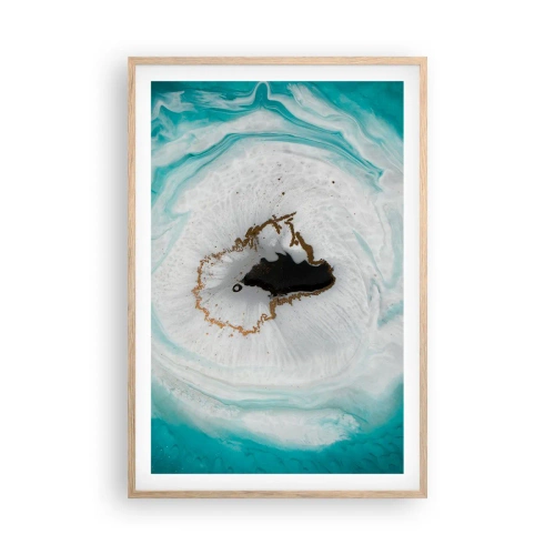 Pôster com moldura de carvalho claro - Penetrar no interior - 61x91 cm