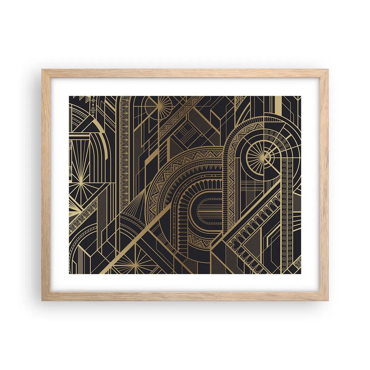 Pôster com moldura de carvalho claro - Conceitos, ideias, planos - 50x40 cm