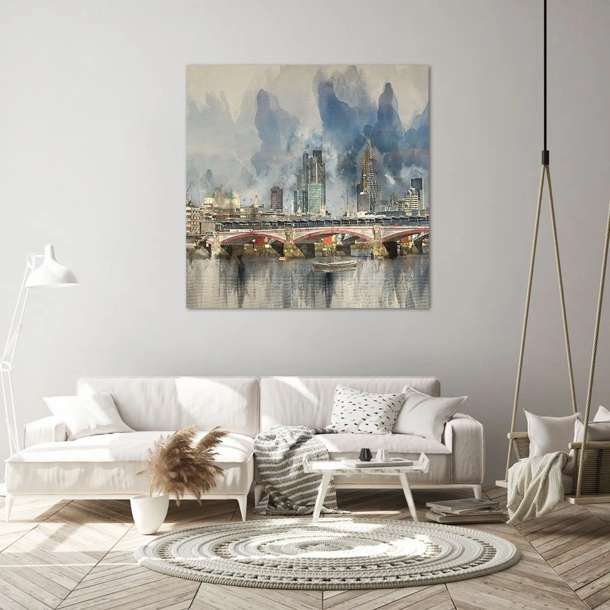 Quadro em tela - Londres em toda a sua glória - 30x30 cm