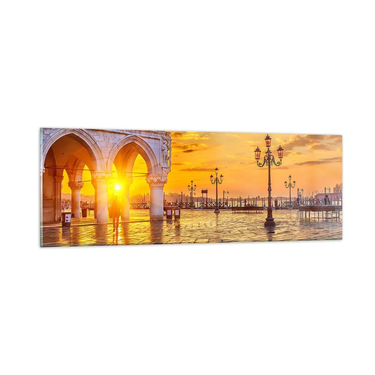 Quadro em vidro - Onde está todo mundo? - 90x30 cm
