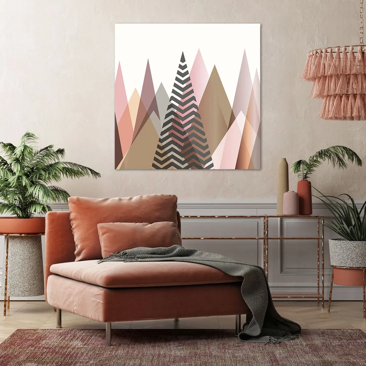 Quadro em tela - Vista piramidal - 30x30 cm