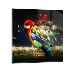 Quadro em vidro - O mensageiro do Brilho - 70x70 cm