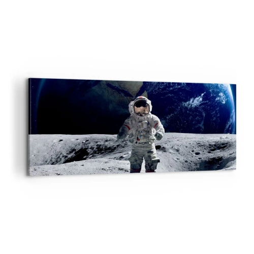 Quadro em tela - Saudações da Lua - 100x40 cm